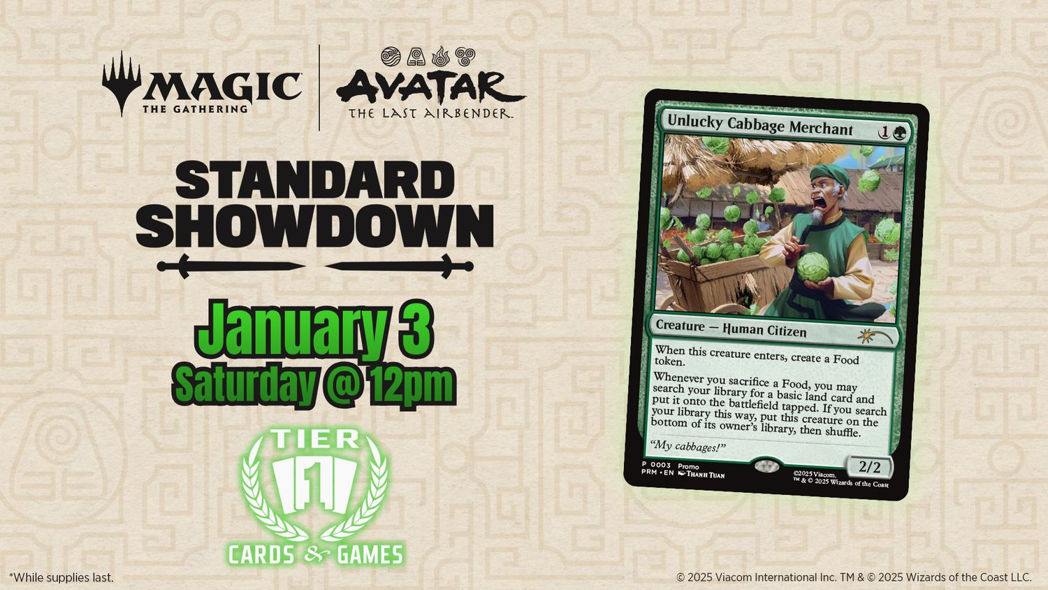 Magic: Avatar - Standard Showdown - Jan 3