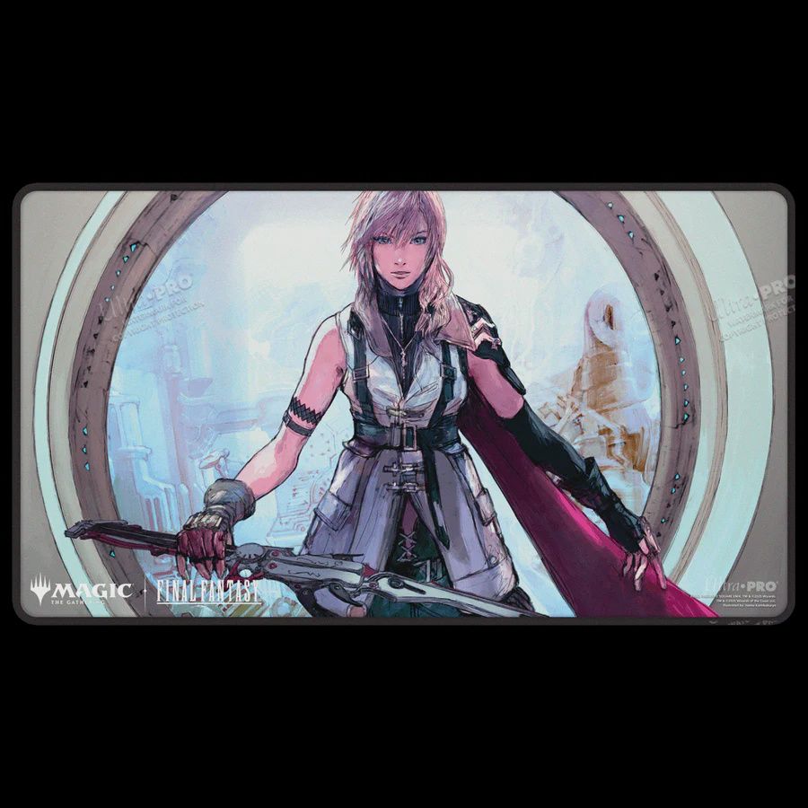 Magic: The Gathering®—FINAL FANTASY™ Lightning, Army of One Black Stitched Playmat