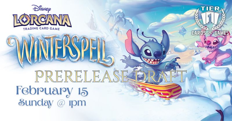 Lorcana: Winterspell Prerelease Draft - Sunday, Feb 15