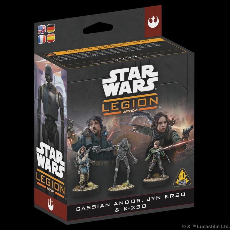Star Wars: Legion – Cassian Andor, Jyn Erso &amp; K-2SO