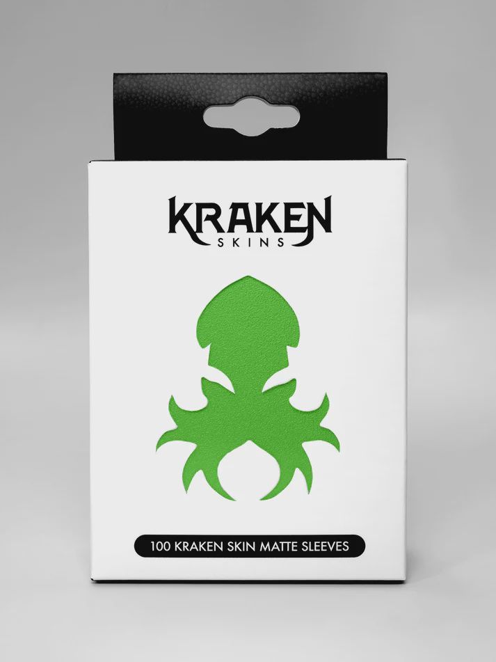 Kraken Skins Parakeet Green Matte Sleeves