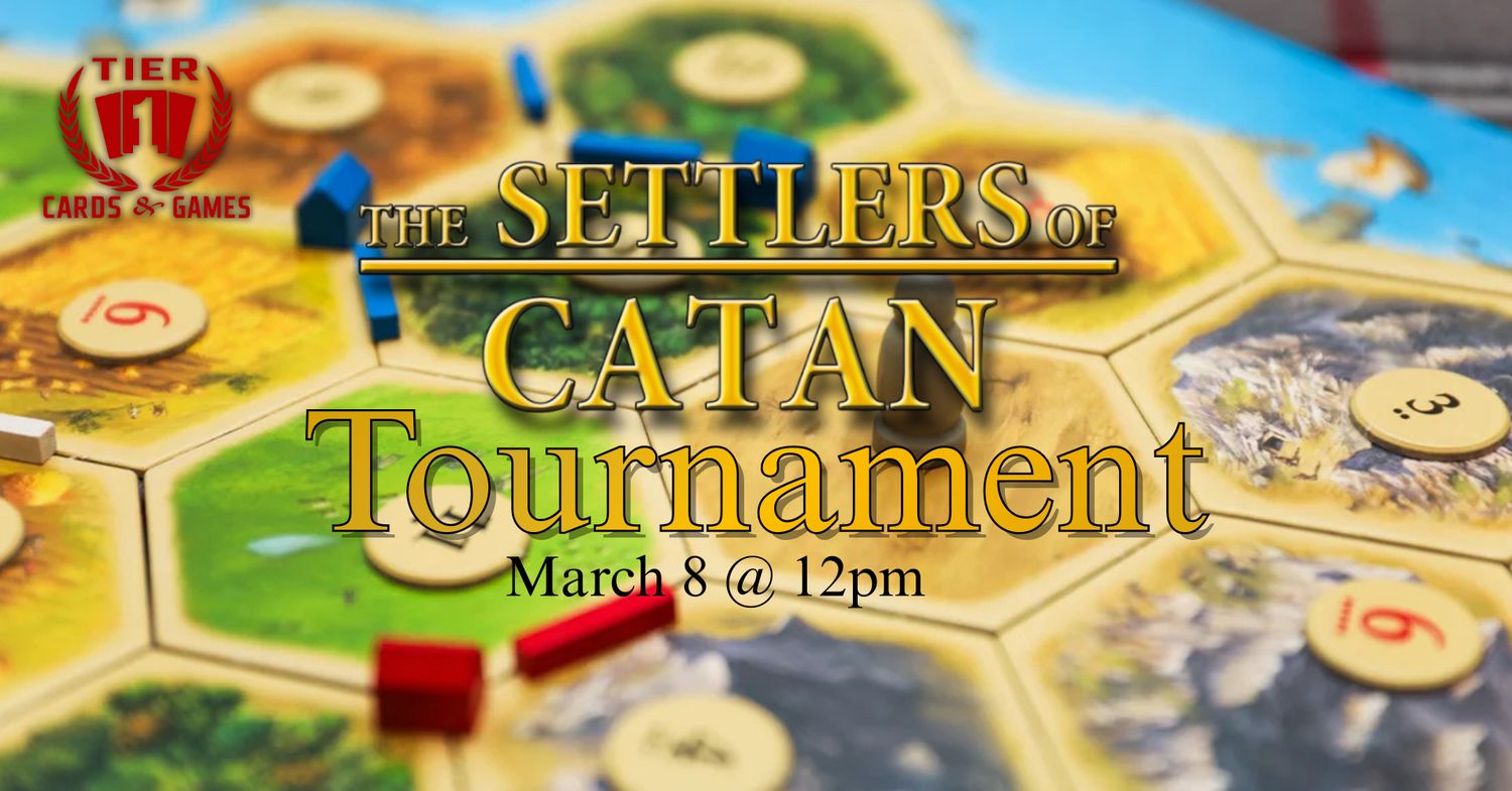Catan Tournament - Sunday, March 8