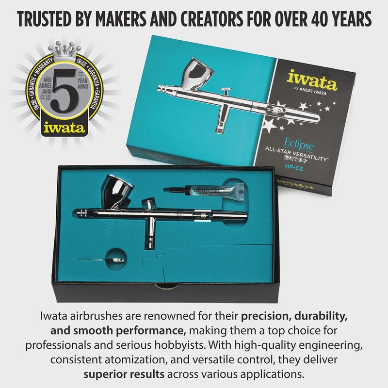Iwata Eclipse HP-CS Gravity Feed Dual Action Airbrush