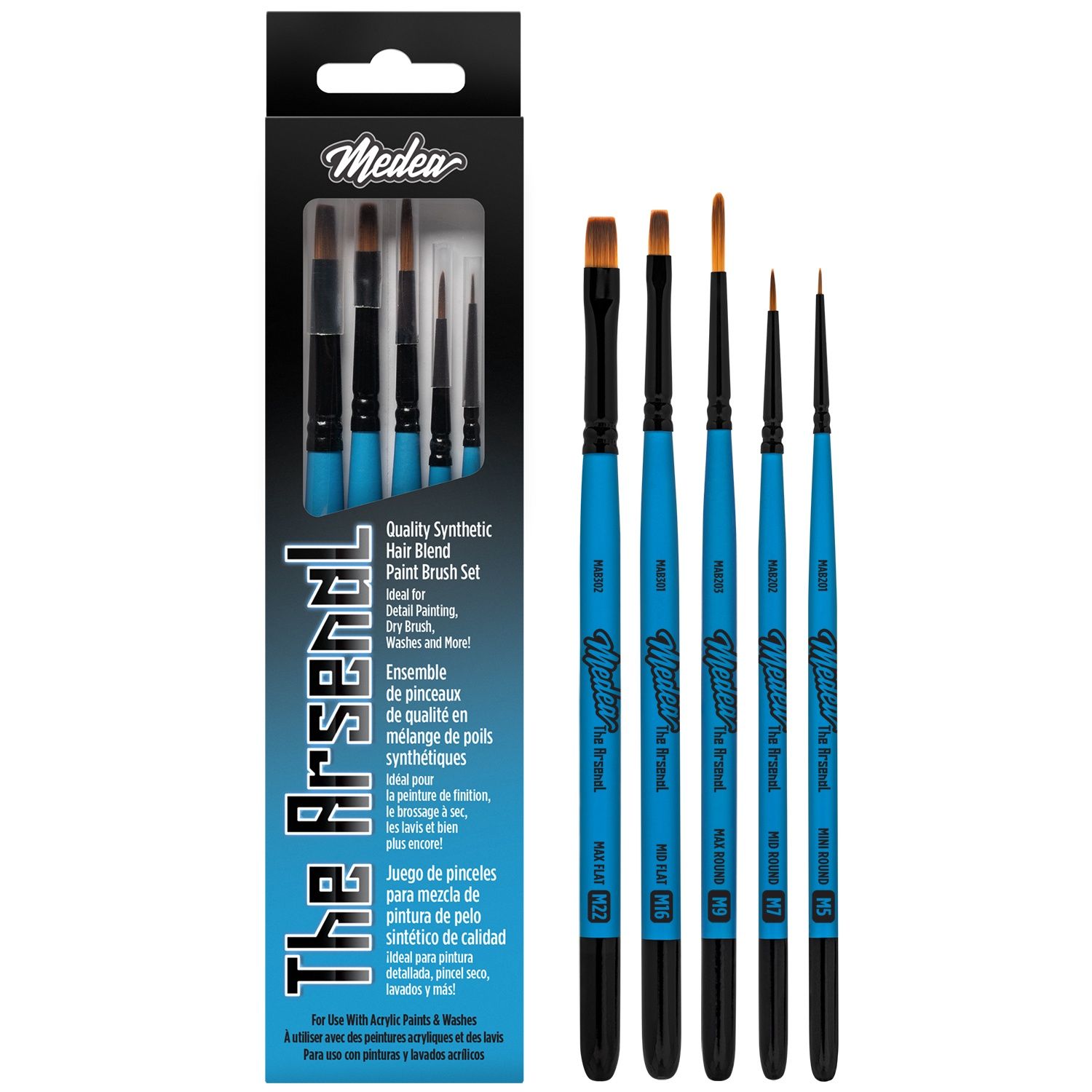 The Arsenal Paint Brush Set by Medea