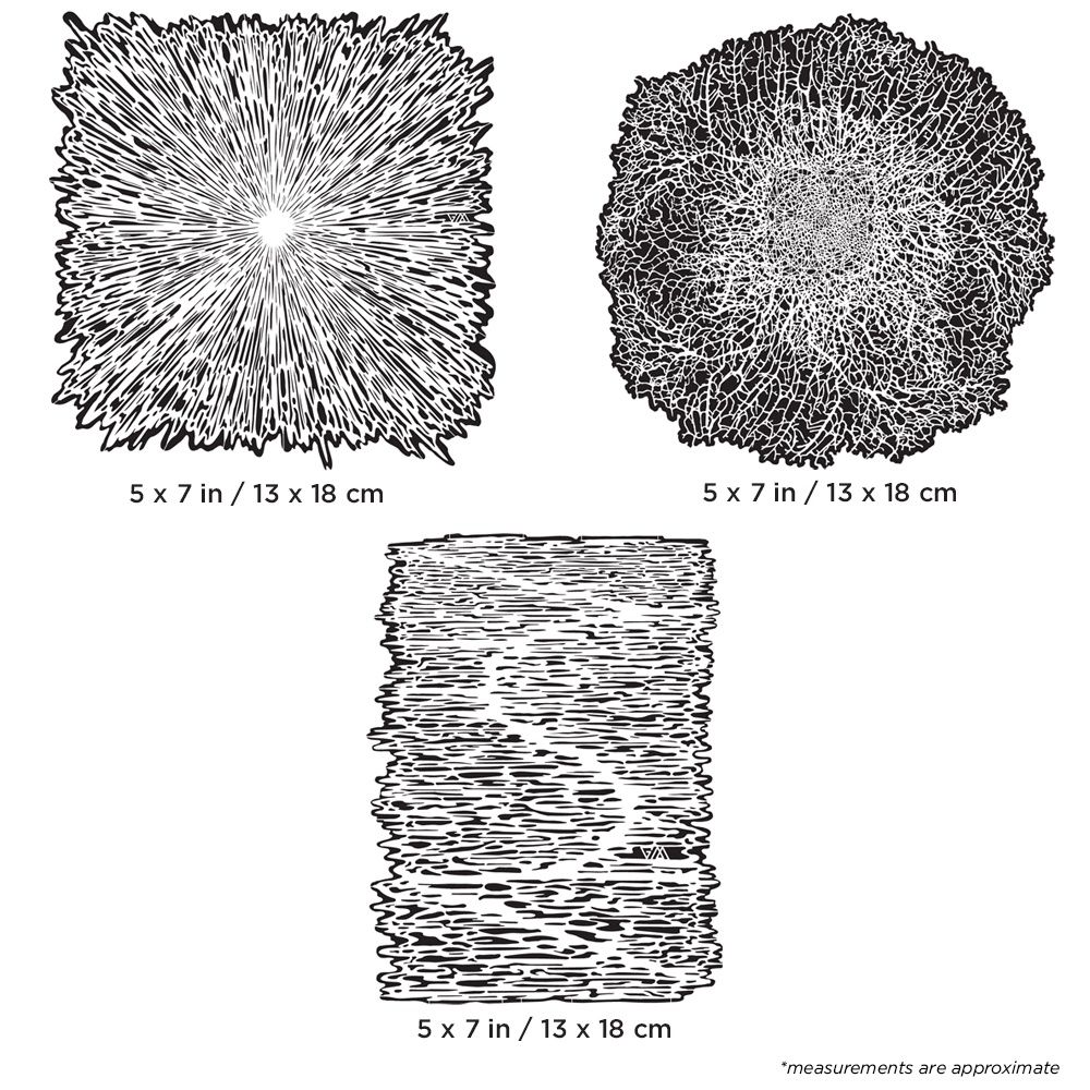 Artool Texture FX 2 Mini Series Set Freehand Airbrush Template by Gerald Mendez