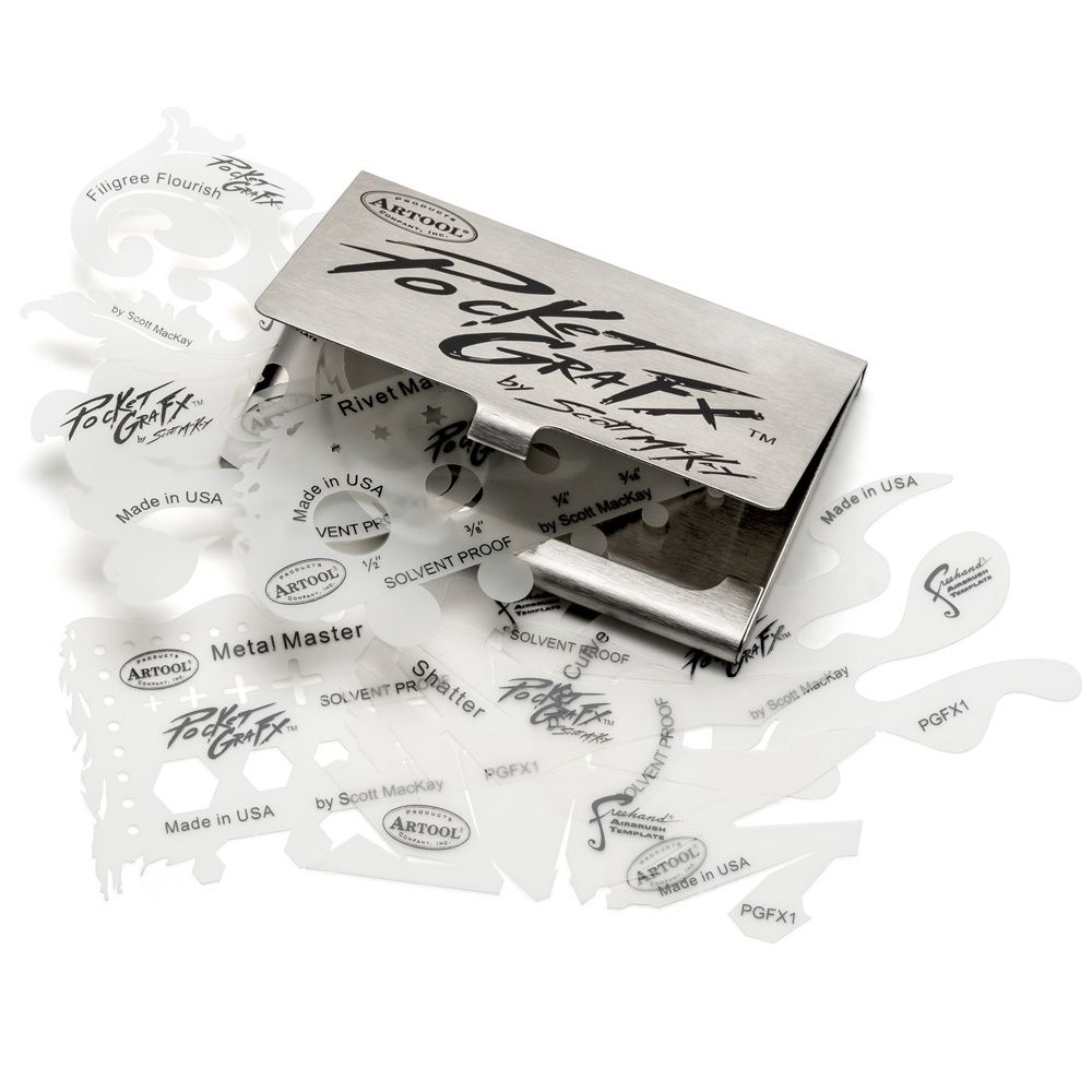 Artool PocketGraFX Freehand Airbrush Template Set by Scott MacKay