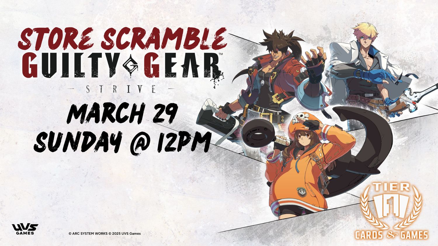 Universus: Store Scramble - Sunday, March 29