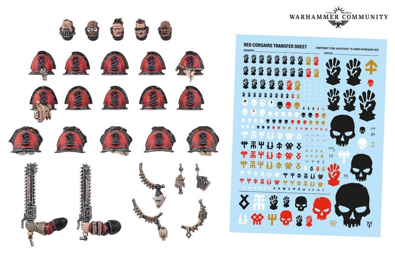 43-112 Red Corsairs Upgrades and Transfers