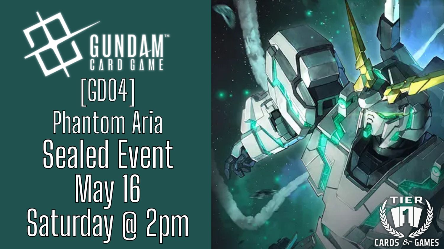 Gundam: Phantom Sealed Event - Saturday, May 16