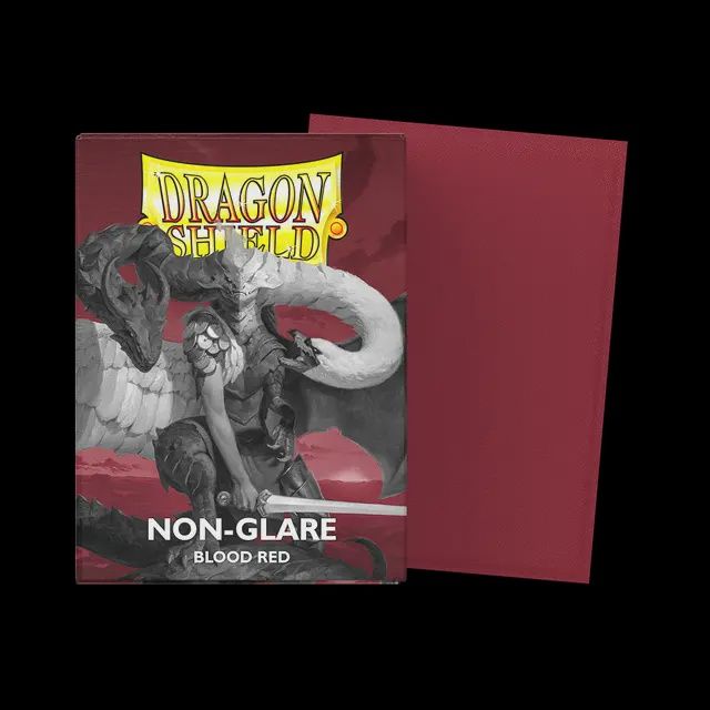 11824 - Blood Red - Non-Glare - Matte Sleeves - Standard Size