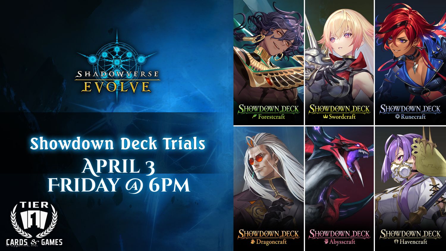Shadowverse: Showdown Deck Trials - Friday, April 3