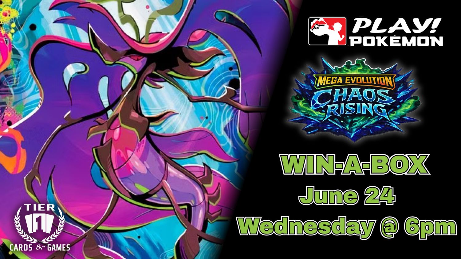 Pokémon: Chaos Rising Win-A-Box - Wednesday, June 24