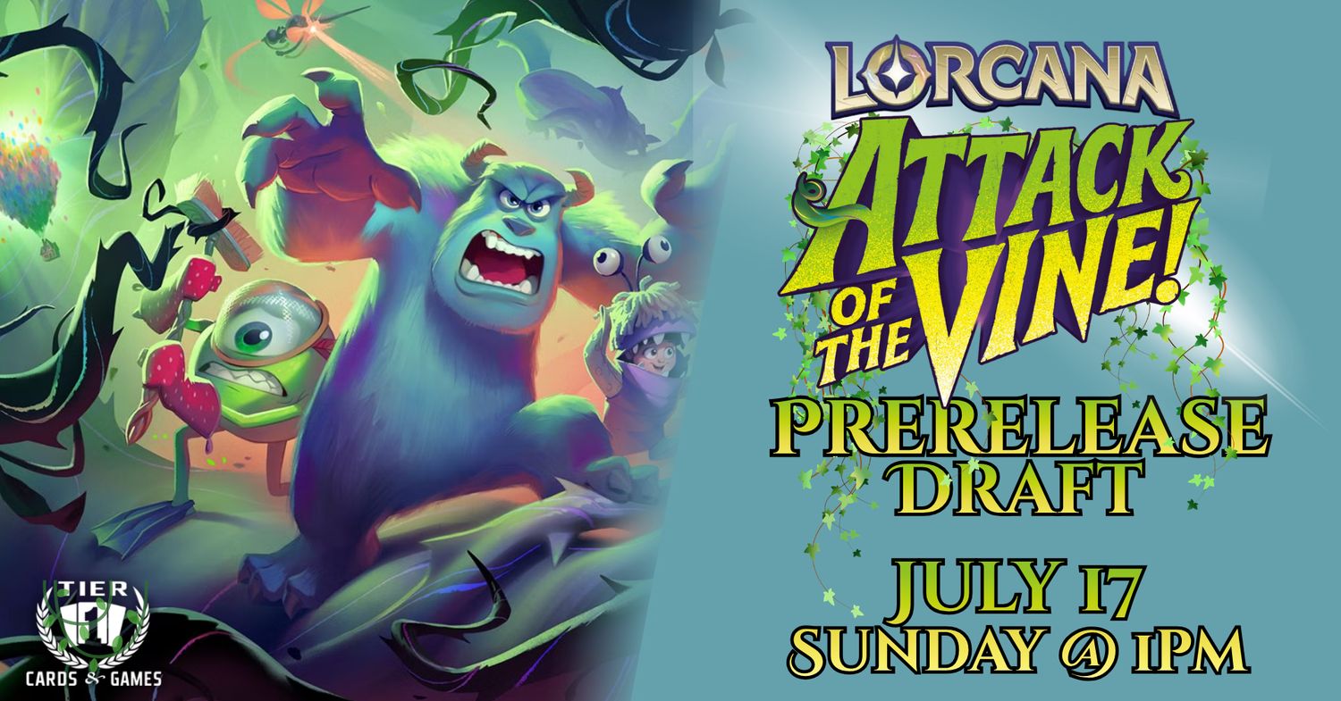 Lorcana: Attack of the Vine! Prerelease Draft - Sunday, July 19