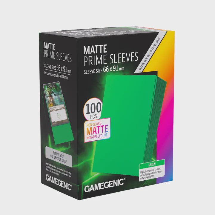 Matte Prime Sleeves Green 66x91