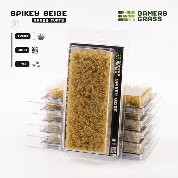 Spikey Biege 12mm Tuft - Wild