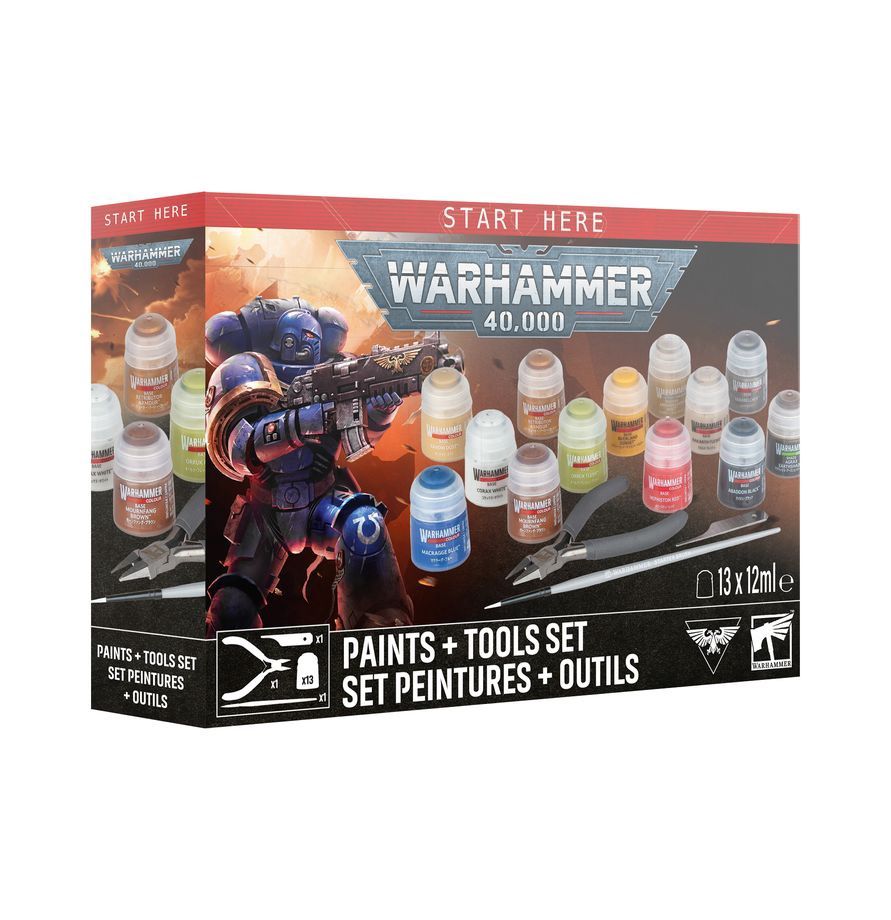 60-12 Warhammer 40000: Paint + Tools set