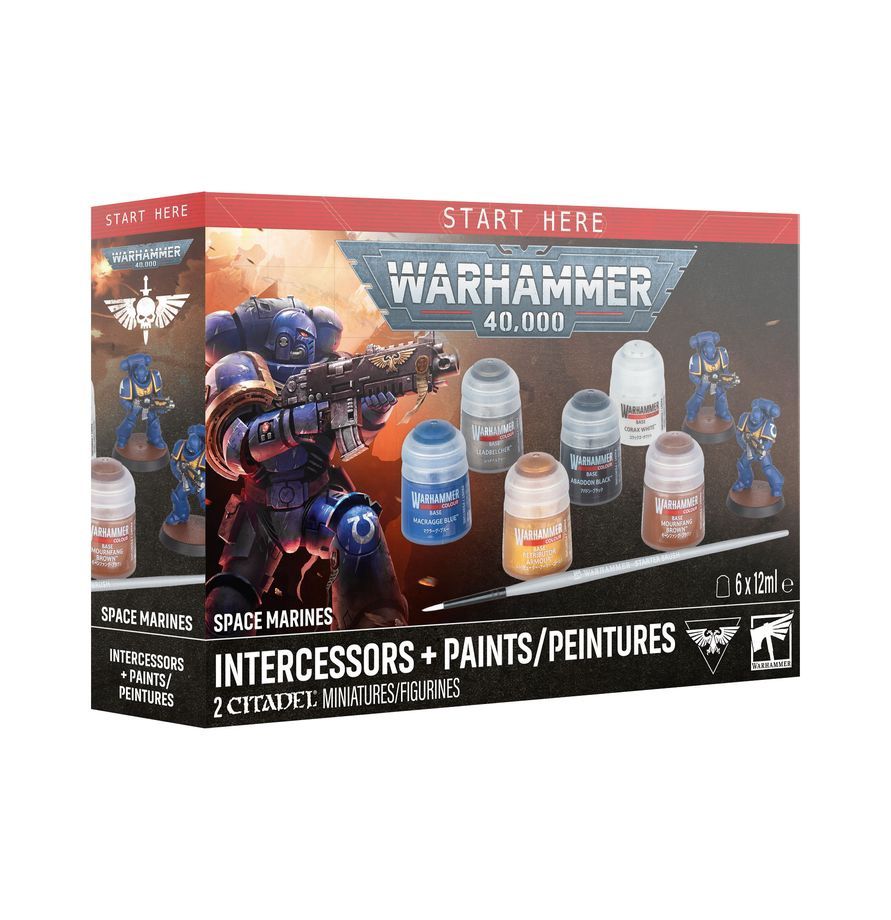 60-11 Space Marines: Intercessors + Paints set