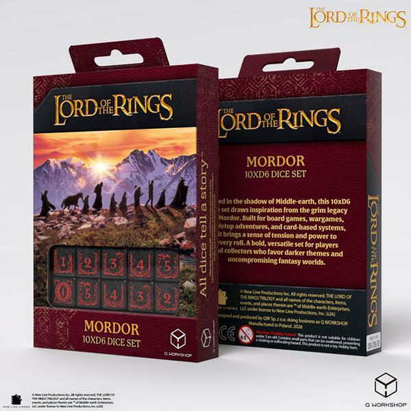 10d6 The Lord of the Rings: Mordor Dice Set