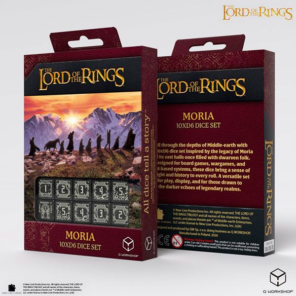 10d6 The Lord of the Rings: Moria -Glow in the Dark- Dice Set