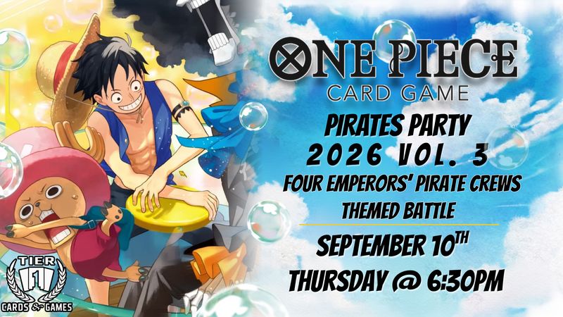 One Peice: Four Emperors Themed Battle - Thursday, September 10