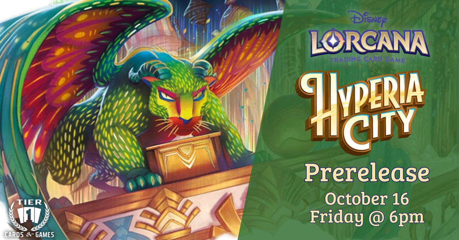 Lorcana: Hyperia City Prerelease - Friday, October 16