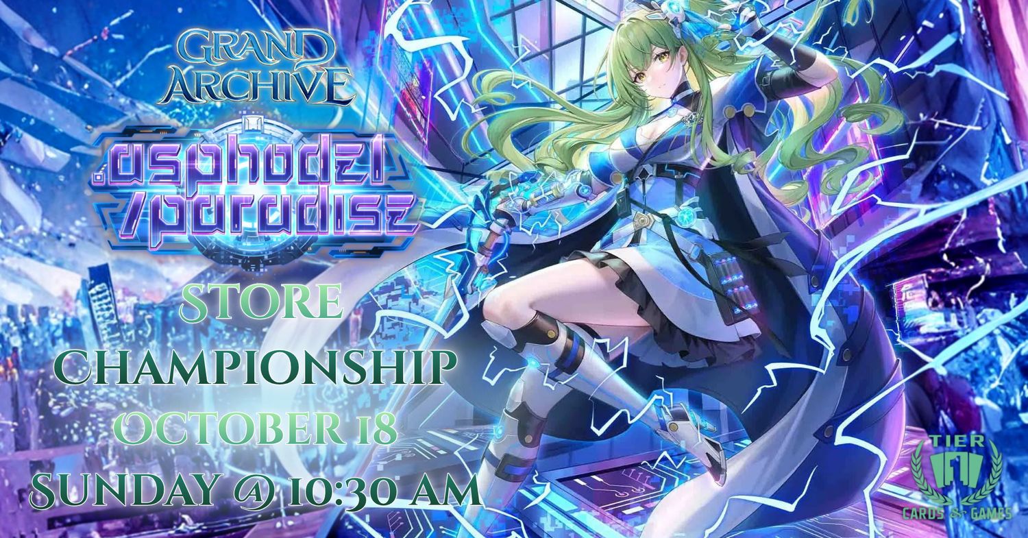 Grand Archive: .asphodel/paradise Store Championship - Sunday, October 18