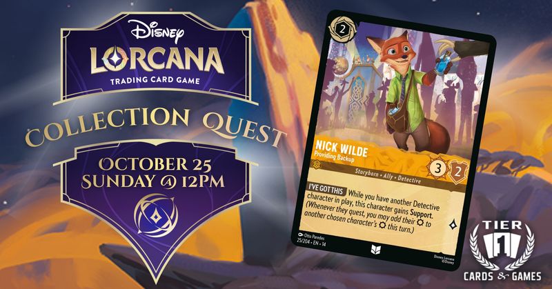 Lorcana: Collection Quest - Sunday, October 25