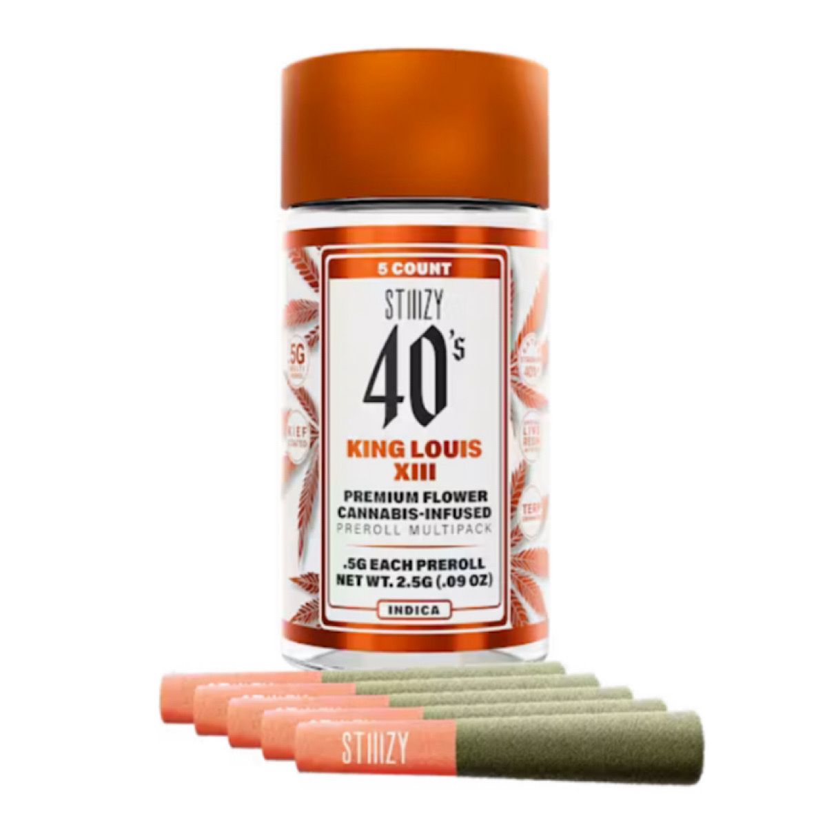 STIIIZY - KING LOUIS XVlll - .5G 40's Infused Preroll Pack