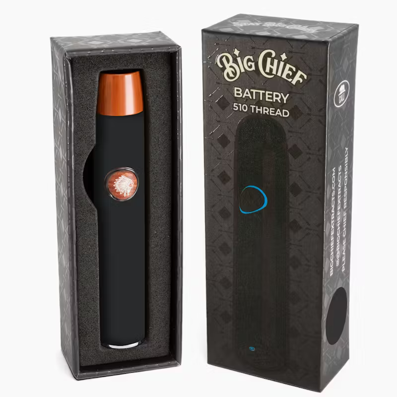 BIG CHIEF - 510 Thread Battery Black - $15