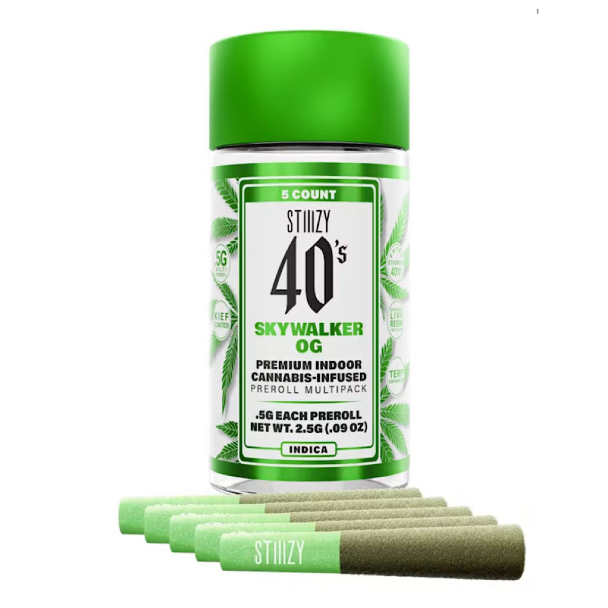 STIIIZY - SKYWALKER OG - .5G 40's Infused Preroll Pack
