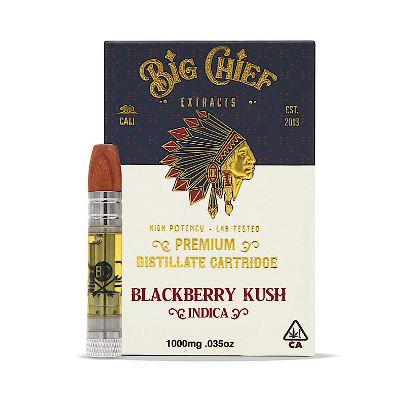 BIG CHIEF - BLACKBERRY KUSH - 1G THC Cartridge - $30