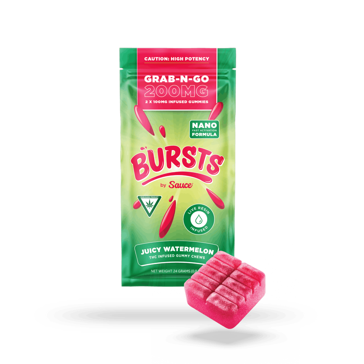 SAUCE - Bursts / Juicy Watermelon - 100mg