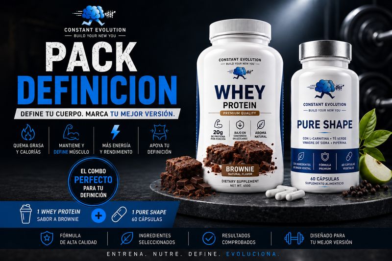 PACK DEFINICIÓN Whey Protein + Metabolic Burner (Pure Shape)