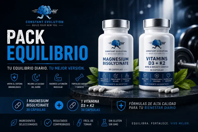 PACK EQUILIBRIO Magnesio + Vitamina D3 + K2