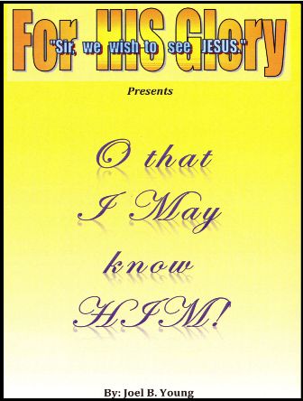 Oh That I May Know HIM - Audio Download Oh That I May Know HIM - Audio Download