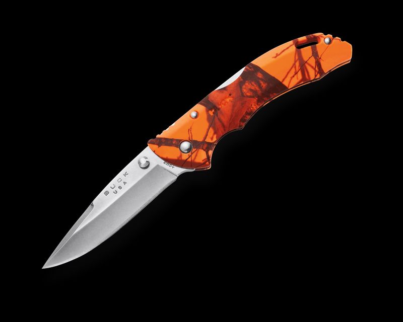 Buck 285 Bantam BLW Lockback Mossy Oak Blaze Camo