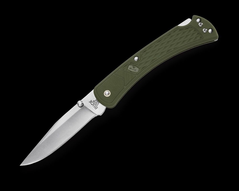 Buck 110 Slim Hunter Lockback OD Green