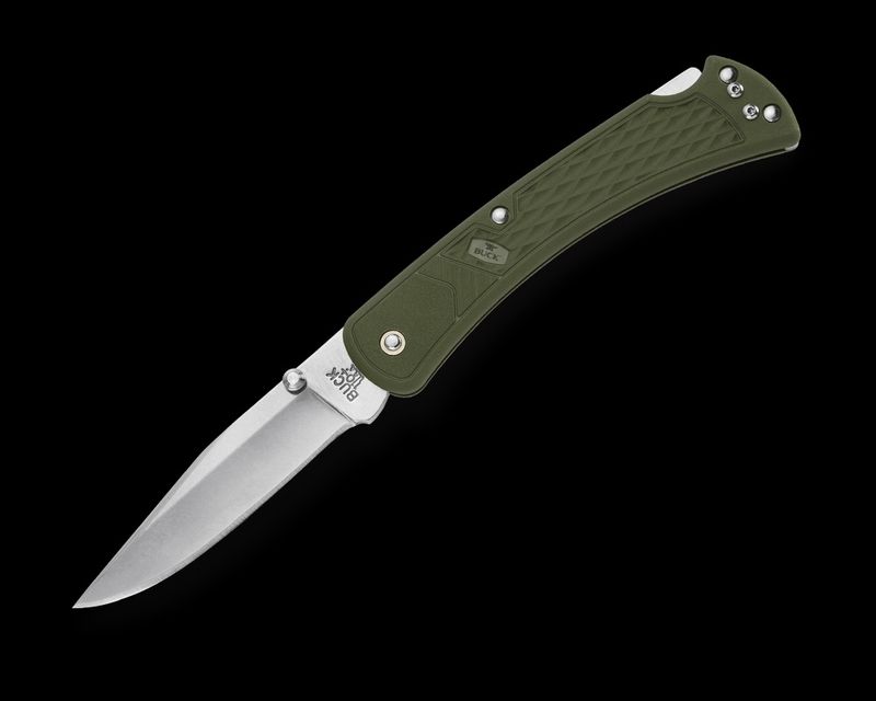 Buck 110 Slim Hunter Lockback OD Green