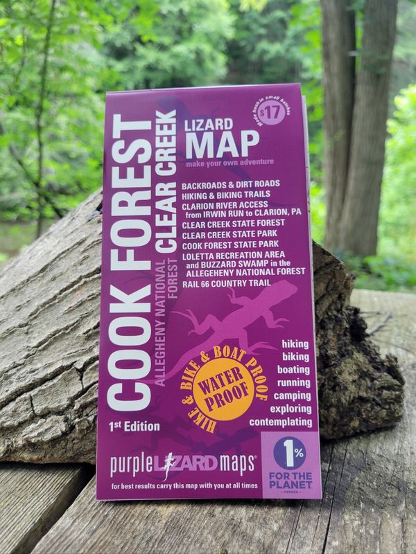 Purple Lizard Map -- Cook Forest Clear Creek