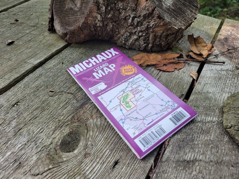 Purple Lizard Map; Michaux State Forest