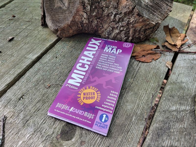 Purple Lizard Map -- Michaux State Forest