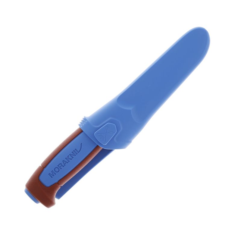 Mora Basic 511 (Carbon) Fixed Blade Knife; Blue / Dala Red
