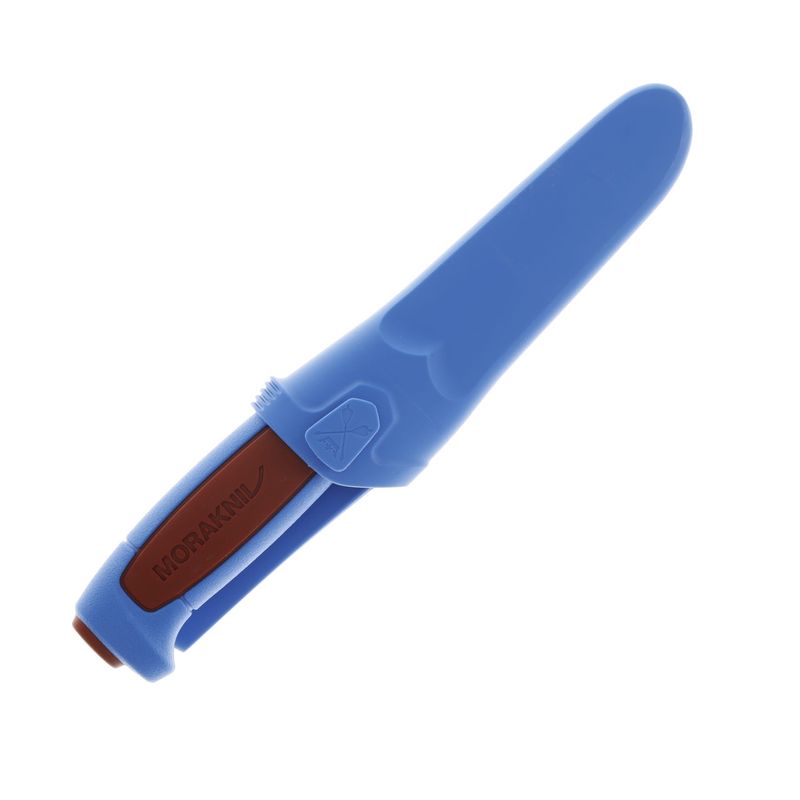 Mora Basic 546 (Stainless) Fixed Blade Knife; Dala Red / Blue