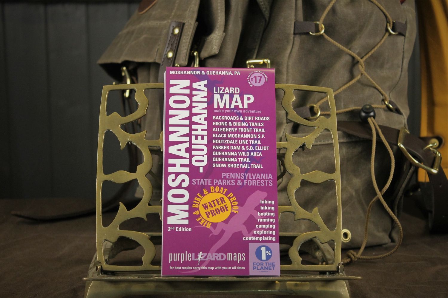 Purple Lizard Map; Moshannon &amp; Quehanna PA State Forest