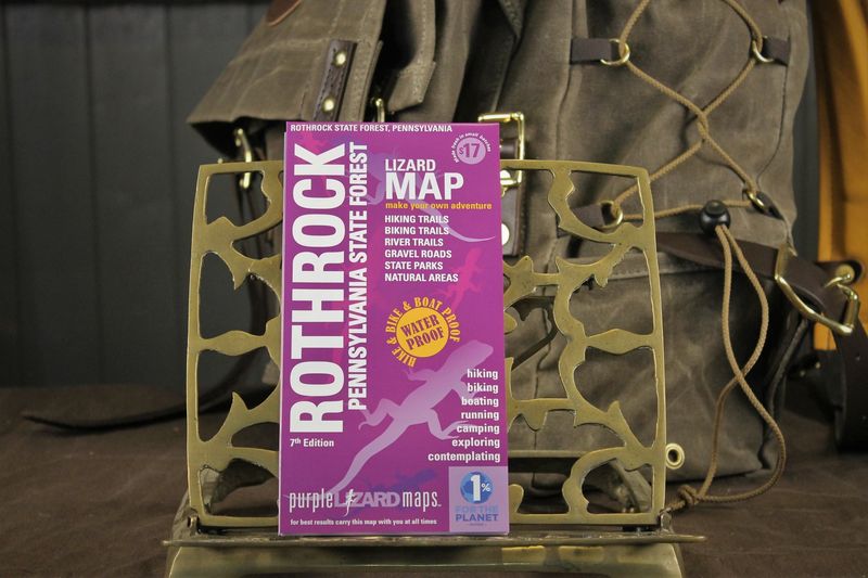 Purple Lizard Map -- Rothrock PA State Forest