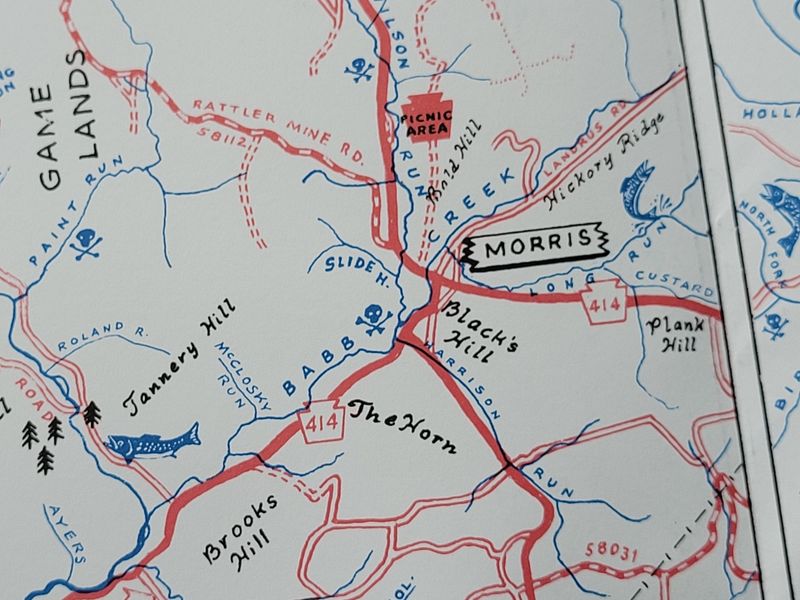 Grand Canyon of Pennsylvania Historical Map