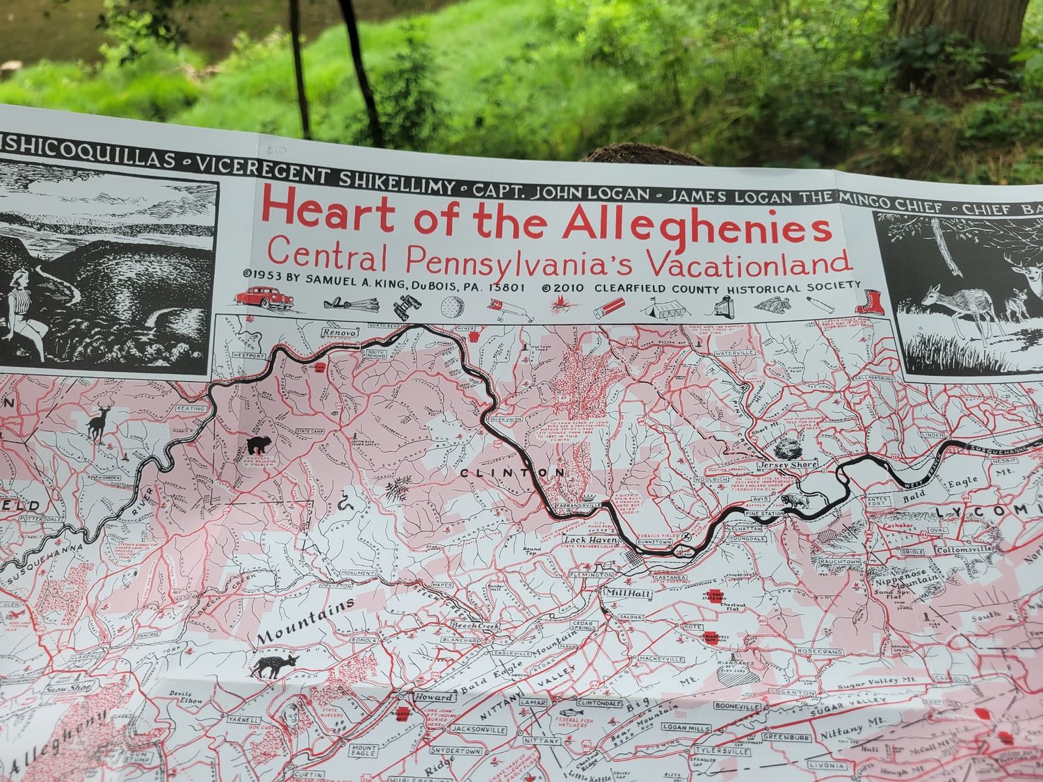 Heart of the Alleghenies Historical Map