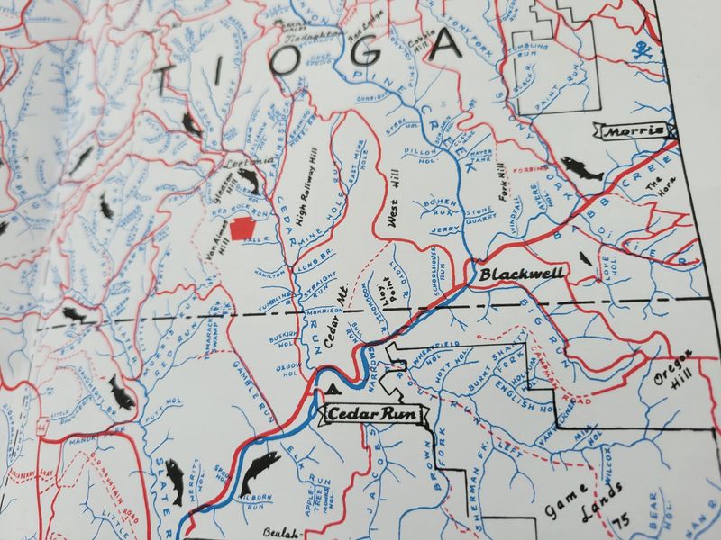 Freestone Fishing Historical Map