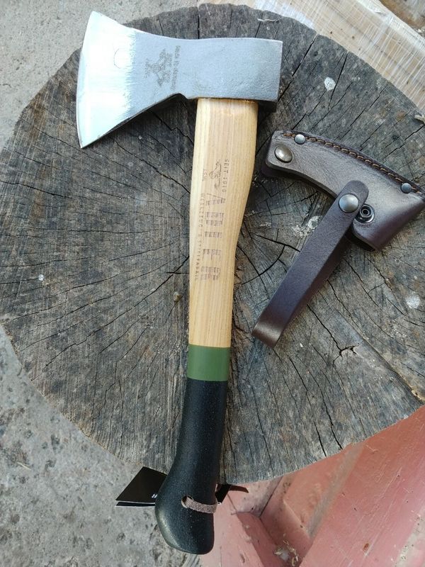 Adler German Rheinland Hatchet Olive Green/Black