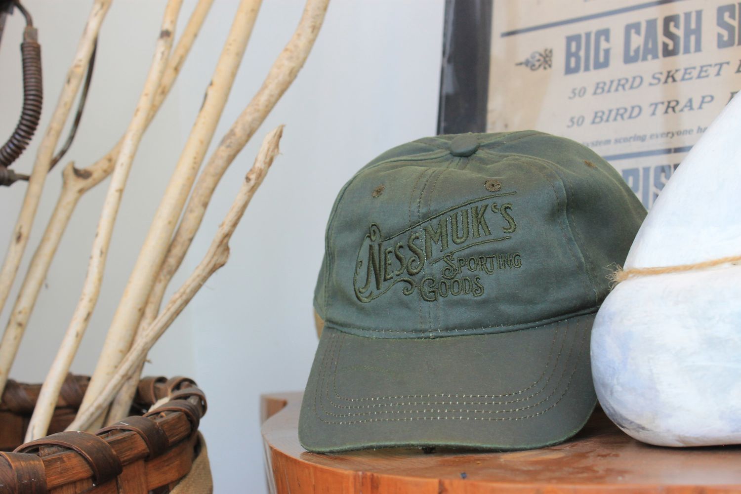 Nessmuk&#39;s Solid Green Richardson 112 Snapback Trucker Hat